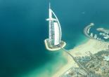Seaplane above the Burj al Arab