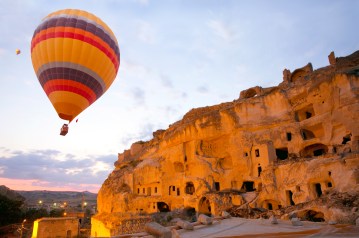 Hot air balloon over Cappadocia